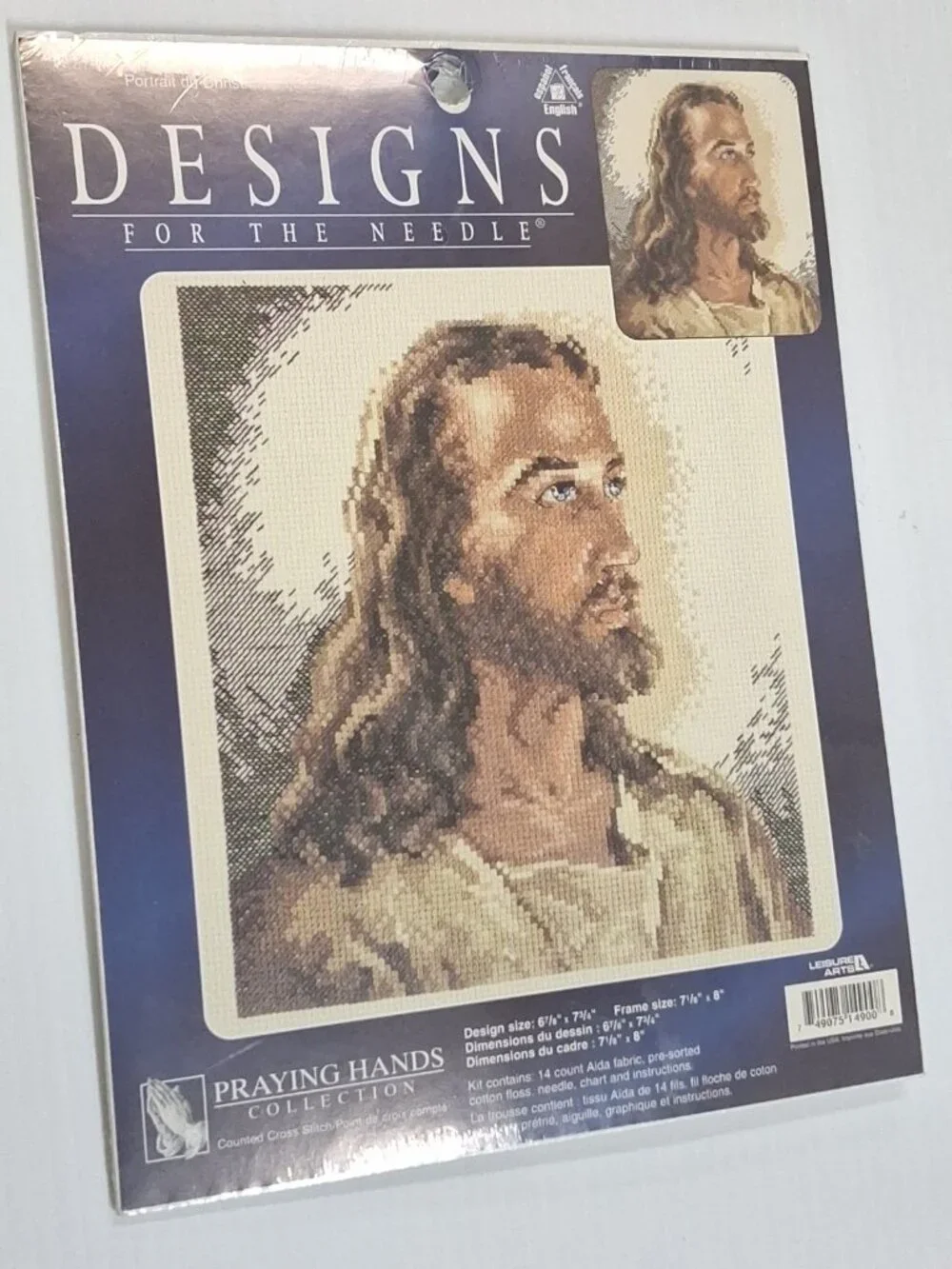 Designs For The Needle PORTRAIT OF CHRIST Jesus Cross Stitch Kit 114900 NEW